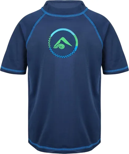 Vista 6 de Kanu Surf Boys Haywire UPF 50+ Sun Protective Rashguard Swim Shirt Estrellas Alaska Blue