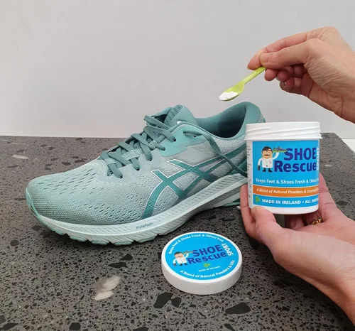 Vista 6 de Shoe Rescue Foot And Shoe Powder 100G - Removedor y eliminador de olores de pies - Desarrollado por un podólogo registrado es un remedio desodorante