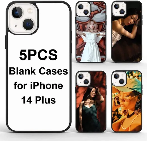 Vista 14 de Funda de teléfono de sublimación compatible con iPhone 11/5 piezas, prensa de calor personalizada imprimible en blanco, aluminio y TPU suave