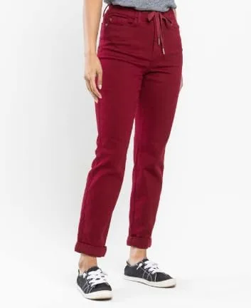 Vista 5 de Judy Blue Pantalones de mezclilla Scarlett de cintura alta para mujer 88727
