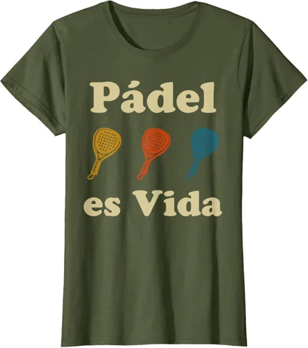 Vista 33 de Padel ES Vida Player Sport Life in Spanish En Espanol Men's T-Shirt