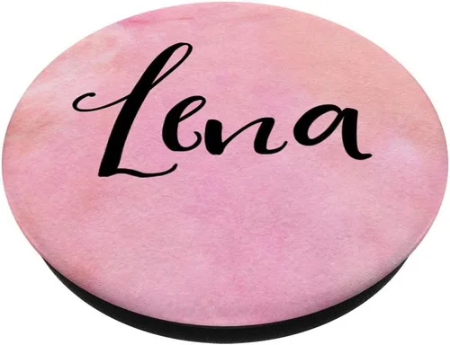 Vista 2 de Lena Name - Toma de vaso personalizable para chica con nombre personalizable – PopSockets Grip y soporte para teléfonos y tabletas
