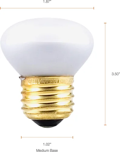 Vista 2 de Sylvania - Mini bombilla incandescente de 40 vatios R14 reflectora, 1