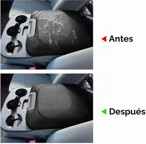 Vista 2 de SecosAutoparts Tapa de Consola Central Reposabrazos Asiento Plegable Cubierta de Cuero Negro Compatible con Dodge Ram 1500 2500 2013 2014 2015 2016