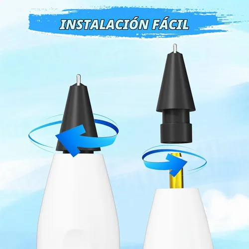 Vista 8 de Puntas de lápiz mejoradas para lápiz Apple iPad Pro de 2ª generación de 1ª generación, 0.031 in, sin desgaste, punta fina, control preciso, punta