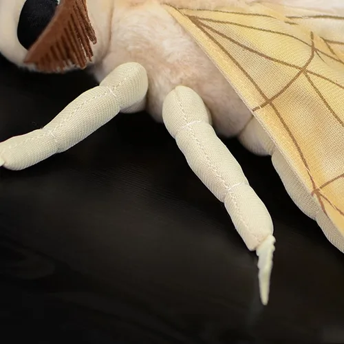 Vista 5 de Animal de peluche de polilla de seda de simulación, polilla de seda realista, animal de insecto de 10 pulgadas, lindo regalo para niños, juguete