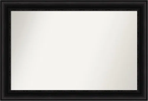 Vista 545 de Amanti Art Espejo personalizado, espejo de baño negro puente, espejo de pared o espejo de tocador de baño sobre el fregadero (26 x 26 pulgadas)
