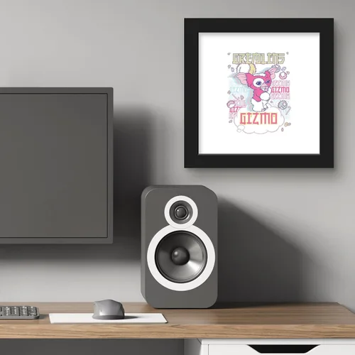 Vista 5 de Trends International Gallery Pops Gremlins - Arte de pared de Gizmo pastel, versión enmarcada negra, 12 x 12 pulgadas Versión con marco negro