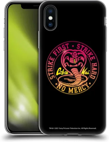 Vista 22 de Head Case Designs Funda de gel suave con licencia oficial de Cobra Kai Eagle Fang Logo Key Art compatible con Apple iPhone 7 Plus/iPhone 8 Plus