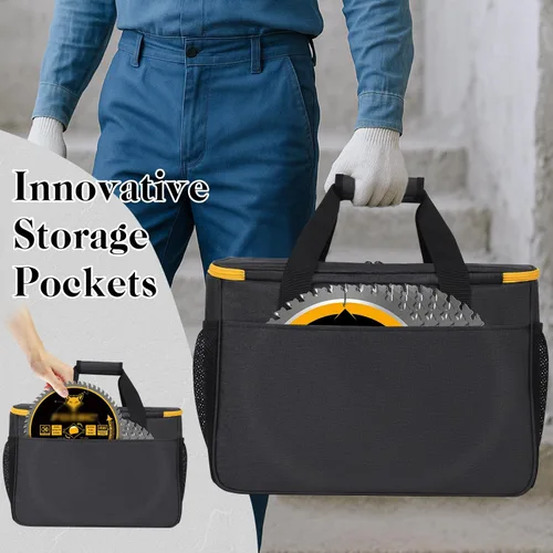 Vista 4 de Bolsa de transporte para sierra circular DEWALT 20V MAX DCS391B/DCS565B, estuche de almacenamiento para sierra circular DEWALT 20V MAX