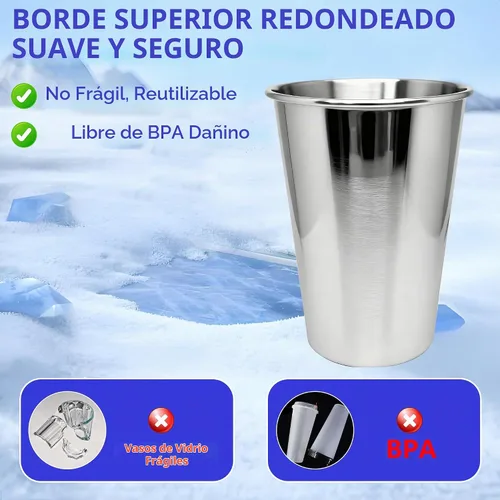 Vista 4 de MigongBoy 4PCS Botella de Agua Aislante de 20 Onzas, Vaso de Acero Inoxidable Aislante, Termo Reutilizable para Bebidas Frías, Sin BPA, Botella