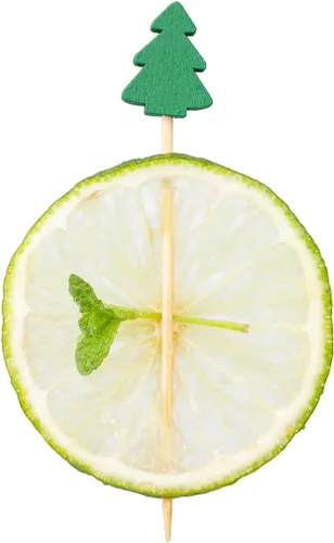 Vista 8 de Restaurantware Brochetas de bambú de 6 pulgadas, 1000 palillos de alimentos desechables, hamburguesas integradas, dibujos animados, sostenibles