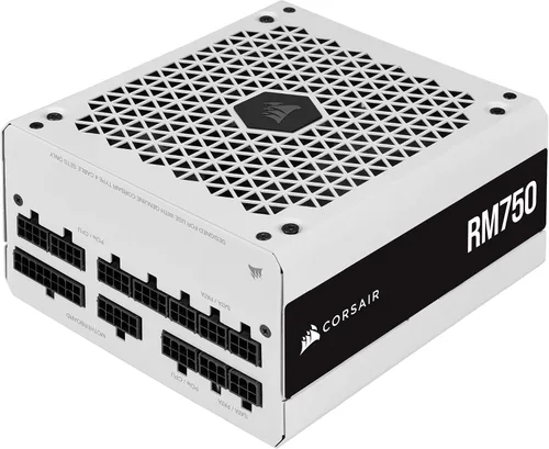 Vista 9 de CORSAIR Serie RM (2021), RM650, Fuente de alimentación totalmente modular Blanco