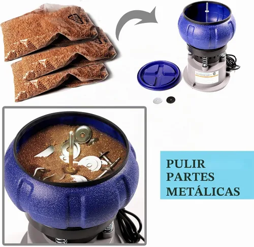 Vista 4 de Leegol Electric Vaso vibratorio de 5LB Pulido pequeñas piezas de metal