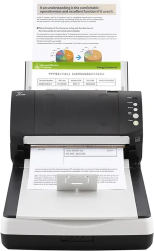 Vista 5 de Fujitsu fi-7240 Robusto Escáner de documentos dúplex de escritorio de oficina general a color con alimentador automático de documentos (ADF) y cama