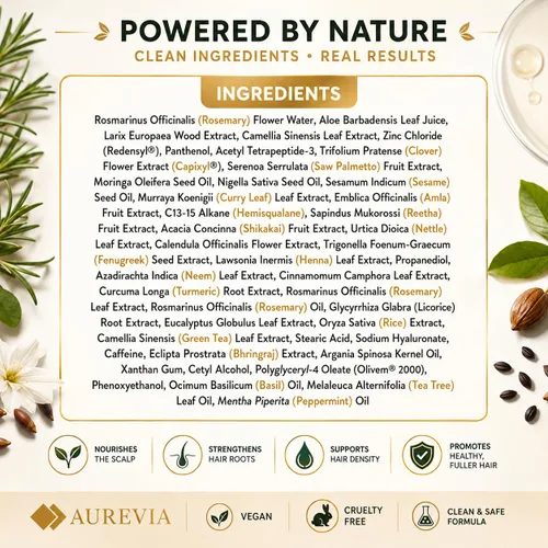 Vista 9 de Suero para el crecimiento del cabello, Redensyl y Capixyl con aceite de romero, biotina y péptidos para adelgazar el cabello y la pérdida