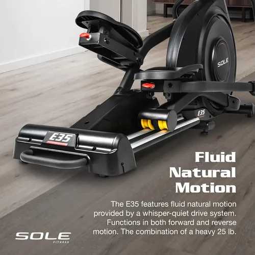 Vista 5 de Máquinas de ejercicio elípticas SOLE Fitness, Modelos E25, E35, E95, E95S, E98, máquinas elípticas para uso en el hogar, equipo de ejercicio