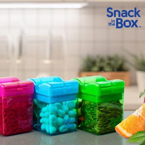 Vista 7 de Precidio Design Snack in the Box NUEVO Contenedor de aperitivos reutilizable ecológico amigable con los dedos (azul) 1001BL