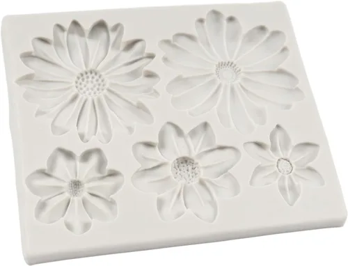 Vista 7 de Molde de silicona para flores de crisantemo para fondant de flores Estilo a