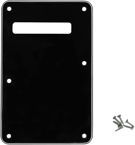 Vista 15 de ROLIZO Pickguard Tremolo - Placa trasera estándar para guitarra Stratocaster, fabricada en Estados Unidos, perla envejecida multicolor/fantasía