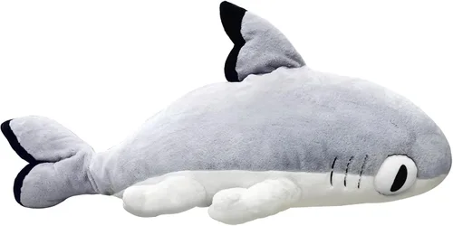 Vista 8 de Juguetes de peluche de Sharkitty, juguetes de peluche combinados de tiburón y gato (negro 27.5 pulgadas)