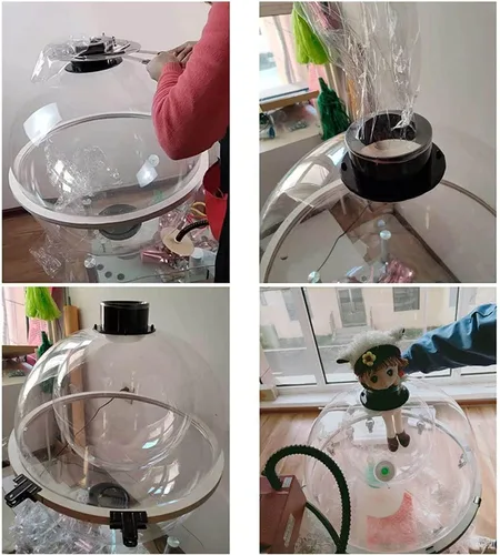 Vista 2 de Máquina de llenado de globos, expansor de globos de bricolaje, herramienta de llenado de globos de diámetro de 14.5 pulgadas para envolver tus