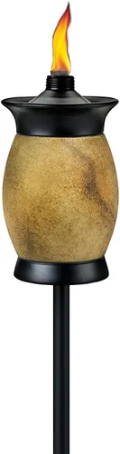 Vista 8 de Antorcha multiuso de travertino 4 en 1, de la marca Tiki, Tropical, Piedra