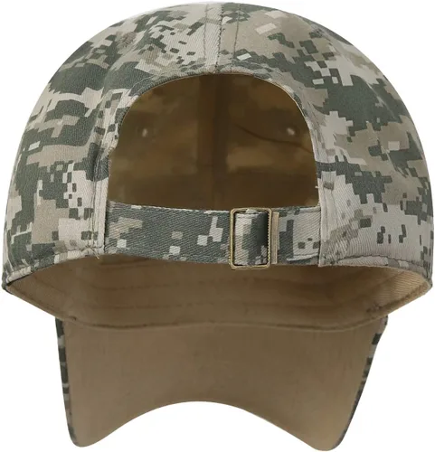 Vista 23 de IIN Gorra de béisbol con bandera estadounidense para hombres y mujeres, de perfil bajo, militar, militar, militar, para papá
