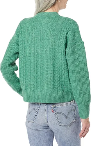 Vista 2 de Tienda Essentials Suéter de cuello redondo suave para mujer disponible en tallas grandes