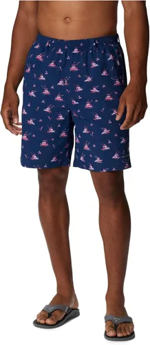 Vista 89 de Columbia Super Backcast - Pantalón corto de agua para hombre Impresión de tinte negro