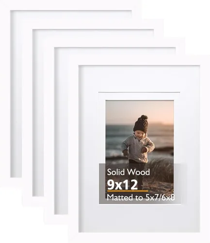 Vista 15 de KINLINK Marco de fotos de 3.5 x 5 pulgadas, color negro ceniza, marcos de madera maciza con plexiglás para mesa y montaje en pared, marcos de fotos