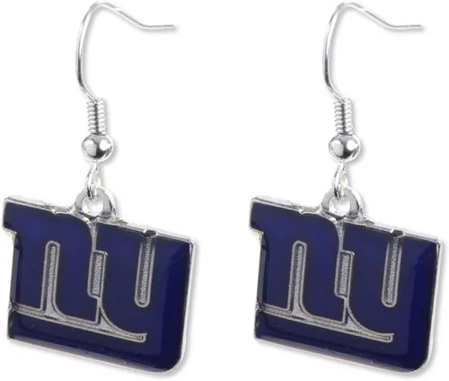 Vista 6 de aminco NFL - Aretes colgantes con logotipo de la NFL para mujer