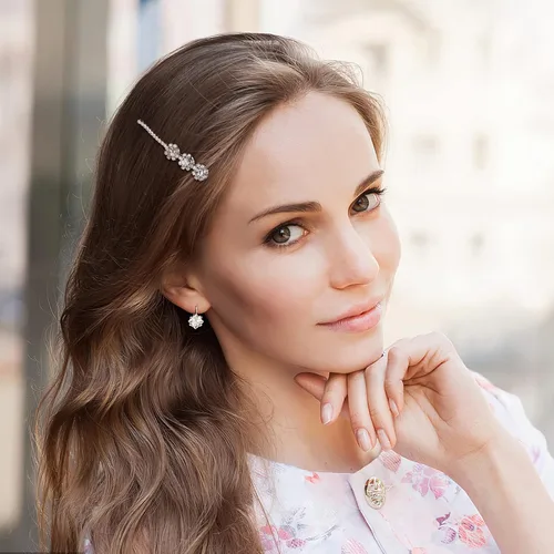 Vista 4 de 8 pinzas para el cabello vintage con diamantes de imitación y perlas, pasadores para el cabello, accesorios para mujeres