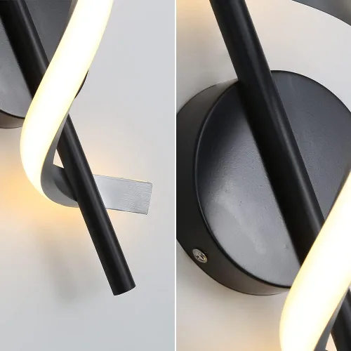 Vista 5 de Apliques de pared modernos, lámparas de pared de 9 W, lámparas de pared LED de aluminio para dormitorio, sala de estar, pasillo, hotel