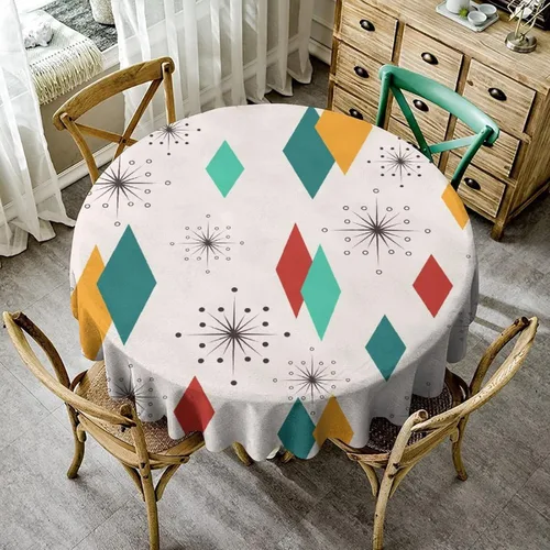 Vista 37 de Mantel azteca, diseño geométrico tribal, decoración rústica de nativos americanos, estilo suroeste, impermeable, lavable, para decoración de cocina