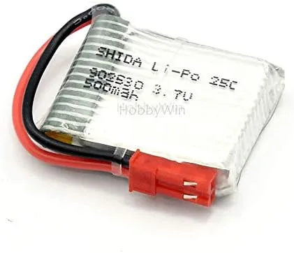 Vista 6 de 3.7 V 1S 500 mAh 25C LiPO batería JST enchufe para mini tamaño FPV Drone RC Quadcopter modelo avión