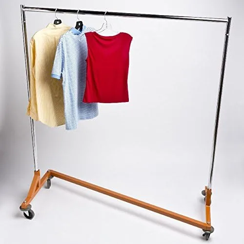 Vista 3 de Only Hangers Perchero resistente de grado comercial Z con base naranja. Diseñado para soportar hasta 400 libras