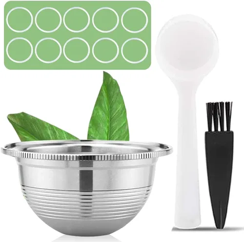 Vista 9 de CAPMESSO Cápsula de café reutilizable de acero inoxidable: cápsula de café recargable de metal para elaborar café expreso, compatible con Nespresso