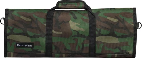 Vista 39 de Funda acolchada para cuchillos con 8 bolsillos de Messermeister, color ciruela, Camuflaje