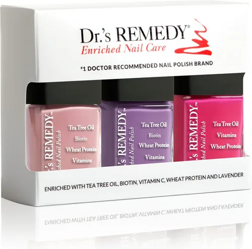 Vista 13 de Dr's Remedy - Kit de 3 esmaltes de uñas, kit ANNIVERSARY, fortalecedor de uñas enriquecido natural, no tóxico y orgánico, BRAVE Berry/TOTAL esmalte