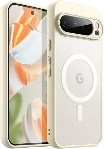 Vista 12 de JETech Funda magnética para Google Pixel 8 de 6.2 pulgadas 2023, compatible con MagSafe, translúcida mate trasera a prueba de golpes (Hazel)