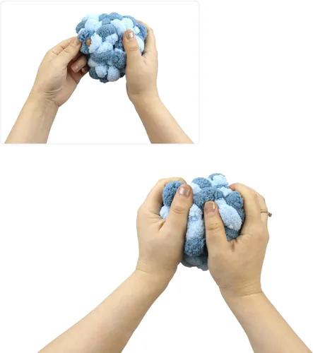 Vista 3 de Pelota antiestrés suave y elástica para aliviar el estrés de adultos, juguete de ejercicio de mano para oficina, escritorio, enfoque y relajación