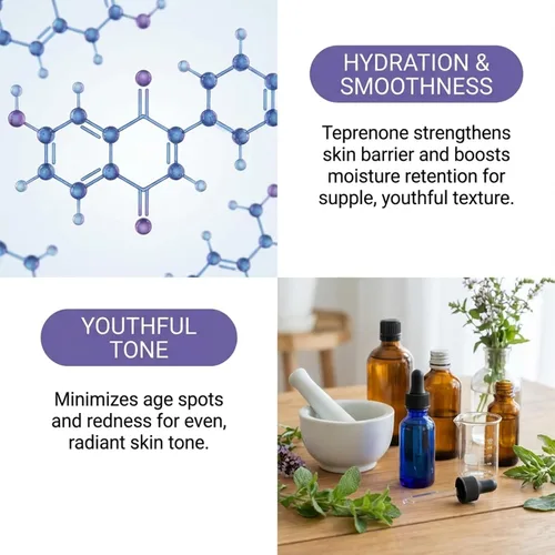 Vista 4 de Skin Perfection Avanzado Teprenone DIY Anti-Aging Peptide Boost: Reducir el enrojecimiento Las arrugas Mejoran la hidratación Mejorar el tono
