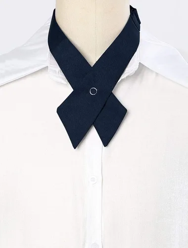 Vista 3 de uxcell Corbata de cuello con botón a presión ajustable para hombre