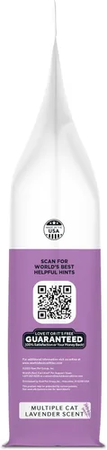 Vista 8 de World's Best Cat Litter Lavanda, control de olores de larga duración, bolsa