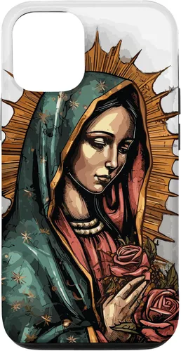 Vista 27 de Funda para iPhone 12 Pro Max Virgen De Guadalupe Católica Virgen De Guadalupe