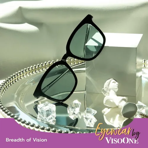 Vista 4 de VISOONE Polarized Retro Designer Sunglasses Light Square UV Protection Multicolor for Women Men NOE