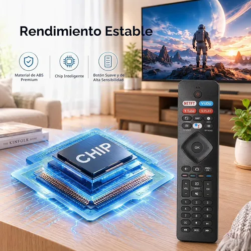 Vista 6 de Mando a distancia para Philips Smart TV Remote Control