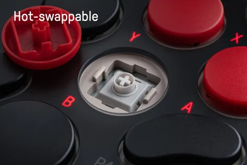 Vista 6 de 8Bitdo All-Button Arcade Controller for Switch/Switch 2 & Windows – Bluetooth, 2.4G, Wired Connectivity, Low-profile Mechanical Switches, 4