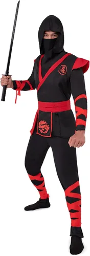 Vista 3 de Spooktacular Creations Men Ninja Deluxe Costume for Adult Halloween